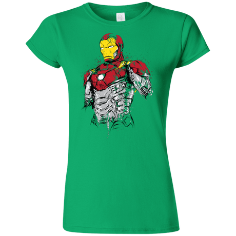 T-Shirts Irish Green / S Ironman - Mark XLVII Armor Junior Slimmer-Fit T-Shirt