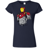 T-Shirts Navy / S Ironman - Mark XLVII Armor Junior Slimmer-Fit T-Shirt