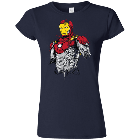 T-Shirts Navy / S Ironman - Mark XLVII Armor Junior Slimmer-Fit T-Shirt