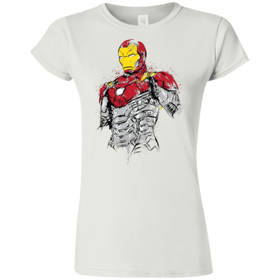 T-Shirts White / S Ironman - Mark XLVII Armor Junior Slimmer-Fit T-Shirt