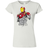 T-Shirts White / S Ironman - Mark XLVII Armor Junior Slimmer-Fit T-Shirt