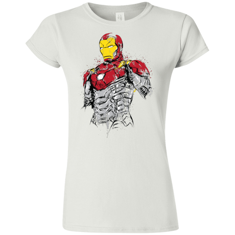 T-Shirts White / S Ironman - Mark XLVII Armor Junior Slimmer-Fit T-Shirt