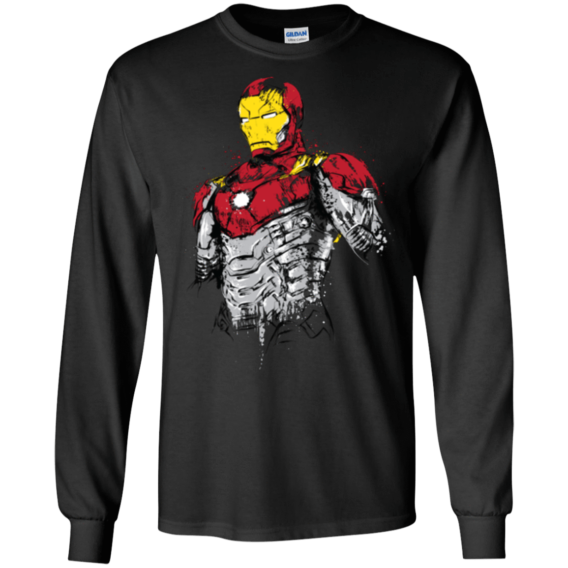 T-Shirts Black / S Ironman - Mark XLVII Armor Men's Long Sleeve T-Shirt