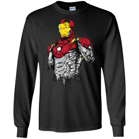 T-Shirts Black / S Ironman - Mark XLVII Armor Men's Long Sleeve T-Shirt