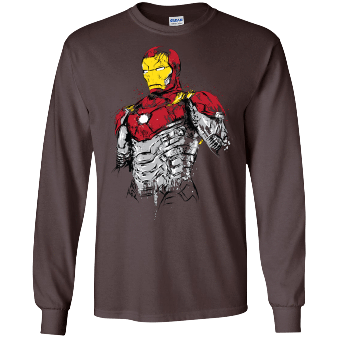 T-Shirts Dark Chocolate / S Ironman - Mark XLVII Armor Men's Long Sleeve T-Shirt