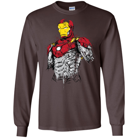 T-Shirts Dark Chocolate / S Ironman - Mark XLVII Armor Men's Long Sleeve T-Shirt