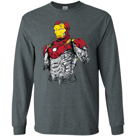 T-Shirts Dark Heather / S Ironman - Mark XLVII Armor Men's Long Sleeve T-Shirt