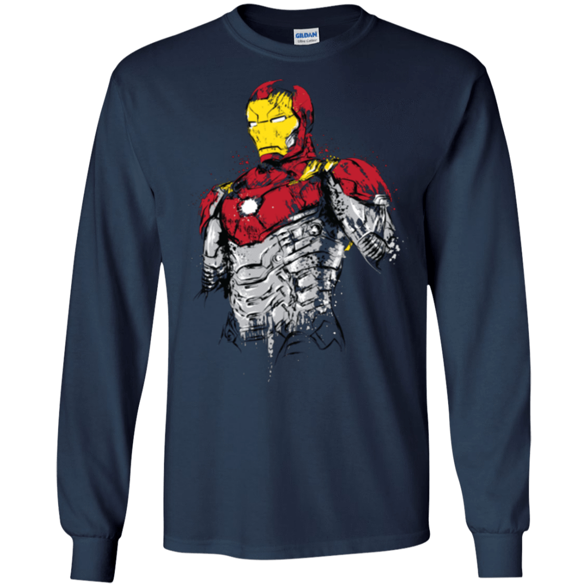 T-Shirts Navy / S Ironman - Mark XLVII Armor Men's Long Sleeve T-Shirt