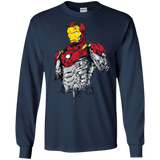 T-Shirts Navy / S Ironman - Mark XLVII Armor Men's Long Sleeve T-Shirt