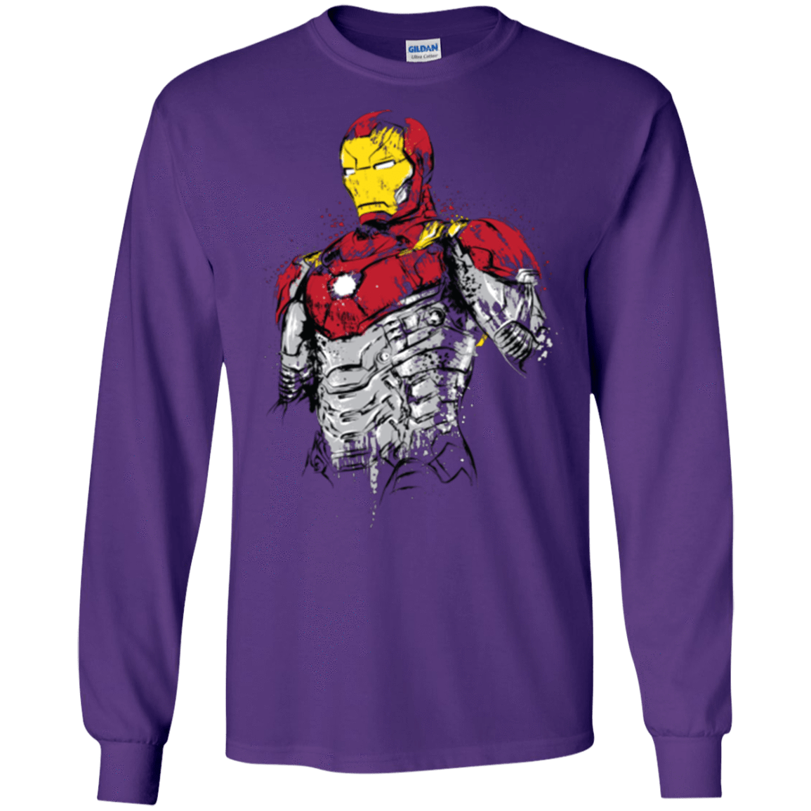 T-Shirts Purple / S Ironman - Mark XLVII Armor Men's Long Sleeve T-Shirt