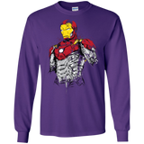 T-Shirts Purple / S Ironman - Mark XLVII Armor Men's Long Sleeve T-Shirt