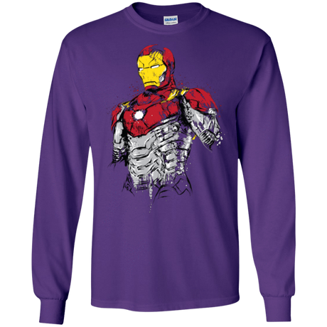 T-Shirts Purple / S Ironman - Mark XLVII Armor Men's Long Sleeve T-Shirt