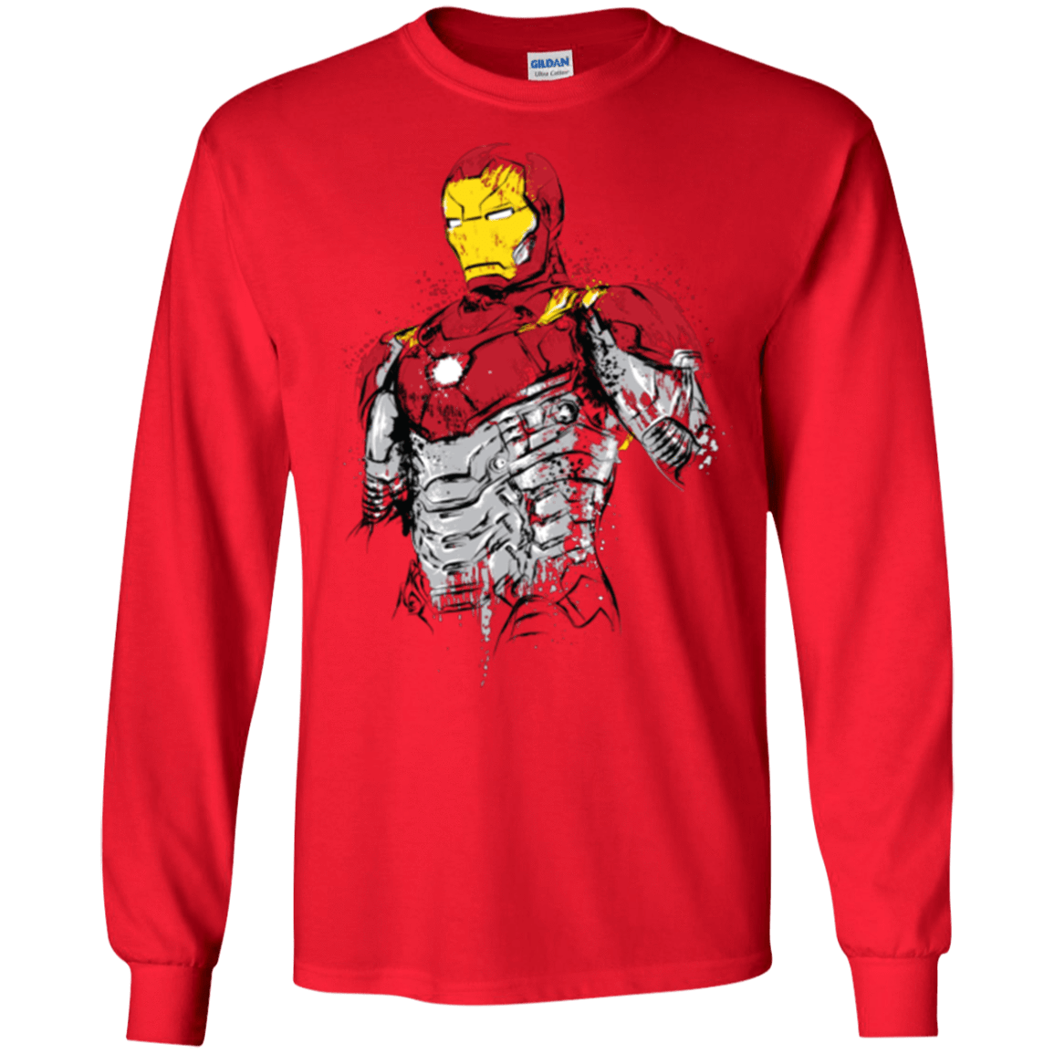 T-Shirts Red / S Ironman - Mark XLVII Armor Men's Long Sleeve T-Shirt