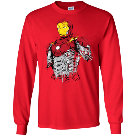 T-Shirts Red / S Ironman - Mark XLVII Armor Men's Long Sleeve T-Shirt