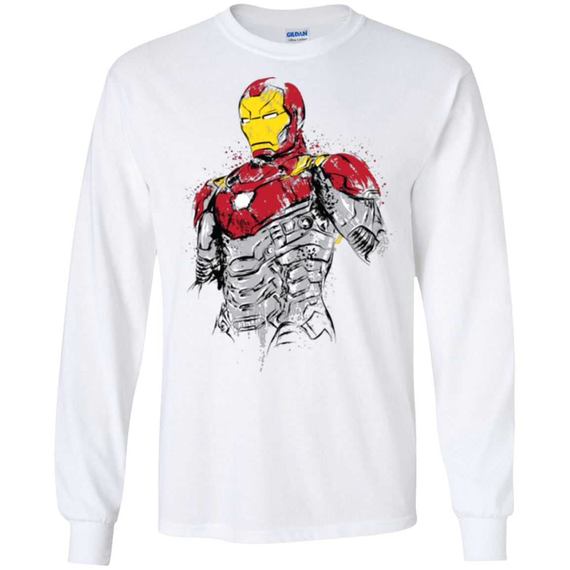 T-Shirts White / S Ironman - Mark XLVII Armor Men's Long Sleeve T-Shirt