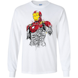 T-Shirts White / S Ironman - Mark XLVII Armor Men's Long Sleeve T-Shirt