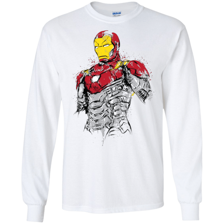 T-Shirts White / S Ironman - Mark XLVII Armor Men's Long Sleeve T-Shirt