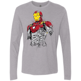 T-Shirts Heather Grey / S Ironman - Mark XLVII Armor Men's Premium Long Sleeve