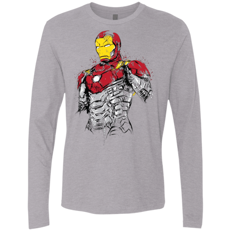 T-Shirts Heather Grey / S Ironman - Mark XLVII Armor Men's Premium Long Sleeve