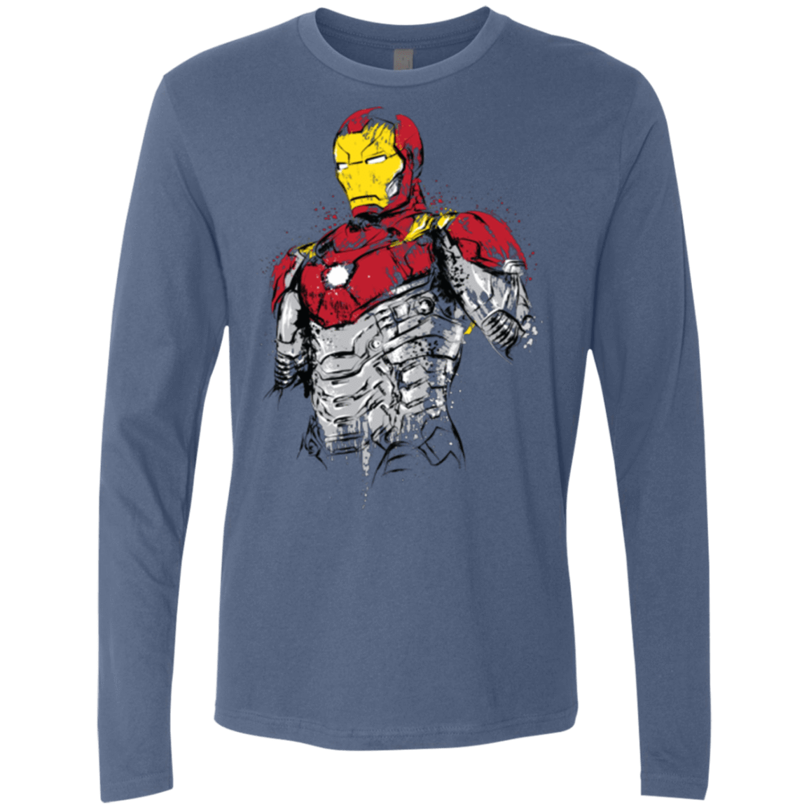 T-Shirts Indigo / S Ironman - Mark XLVII Armor Men's Premium Long Sleeve