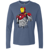T-Shirts Indigo / S Ironman - Mark XLVII Armor Men's Premium Long Sleeve