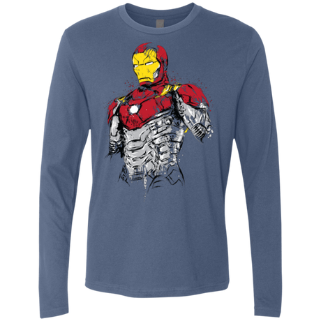 T-Shirts Indigo / S Ironman - Mark XLVII Armor Men's Premium Long Sleeve