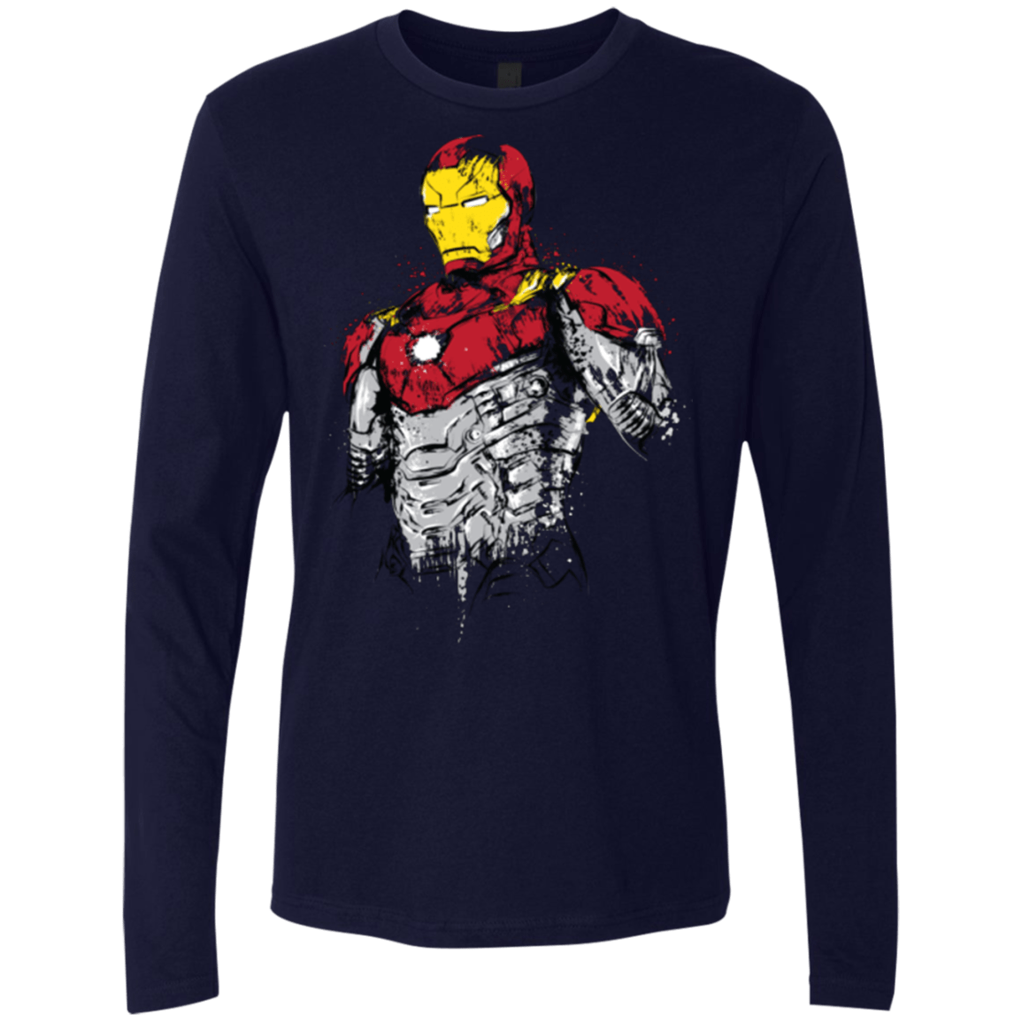 T-Shirts Midnight Navy / S Ironman - Mark XLVII Armor Men's Premium Long Sleeve