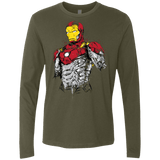 T-Shirts Military Green / S Ironman - Mark XLVII Armor Men's Premium Long Sleeve