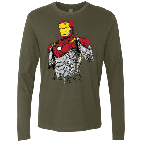 T-Shirts Military Green / S Ironman - Mark XLVII Armor Men's Premium Long Sleeve