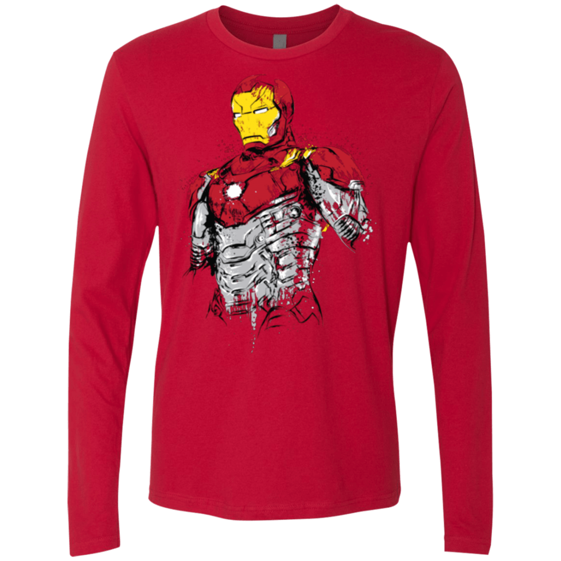 T-Shirts Red / S Ironman - Mark XLVII Armor Men's Premium Long Sleeve