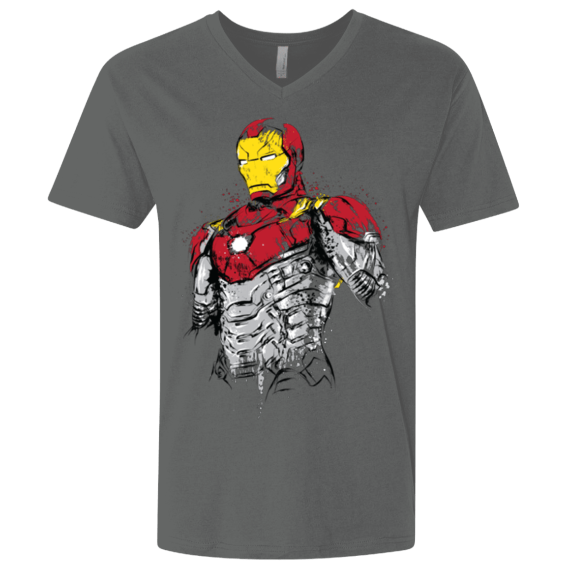 T-Shirts Heavy Metal / X-Small Ironman - Mark XLVII Armor Men's Premium V-Neck
