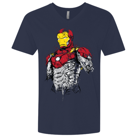 T-Shirts Midnight Navy / X-Small Ironman - Mark XLVII Armor Men's Premium V-Neck