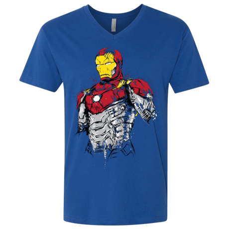 T-Shirts Royal / X-Small Ironman - Mark XLVII Armor Men's Premium V-Neck