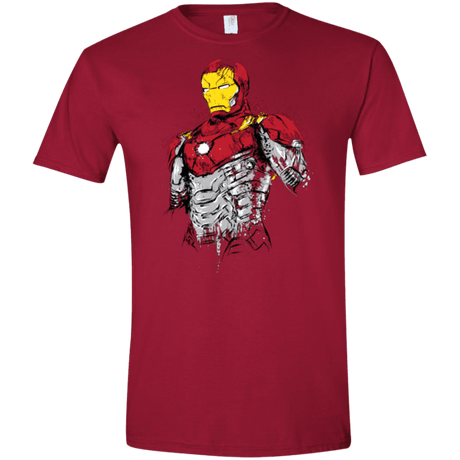 T-Shirts Cardinal Red / S Ironman - Mark XLVII Armor Men's Semi-Fitted Softstyle