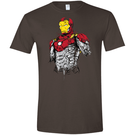 T-Shirts Dark Chocolate / S Ironman - Mark XLVII Armor Men's Semi-Fitted Softstyle