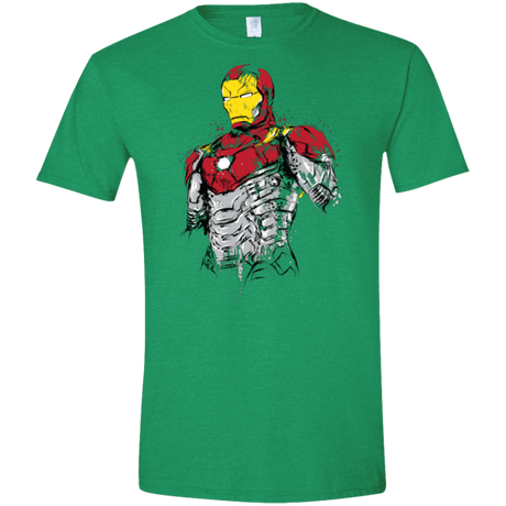 T-Shirts Heather Irish Green / S Ironman - Mark XLVII Armor Men's Semi-Fitted Softstyle