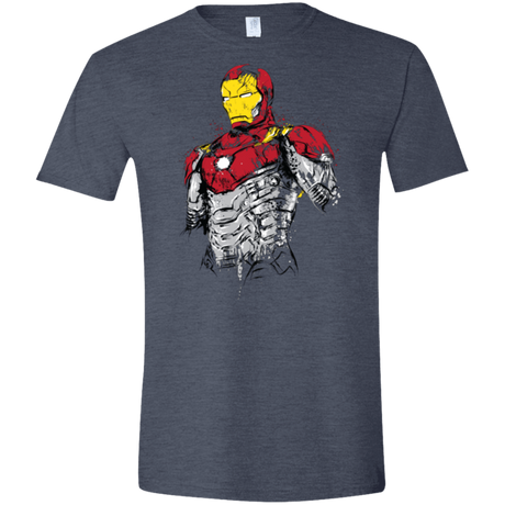 T-Shirts Heather Navy / S Ironman - Mark XLVII Armor Men's Semi-Fitted Softstyle