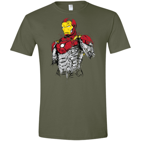 T-Shirts Military Green / S Ironman - Mark XLVII Armor Men's Semi-Fitted Softstyle