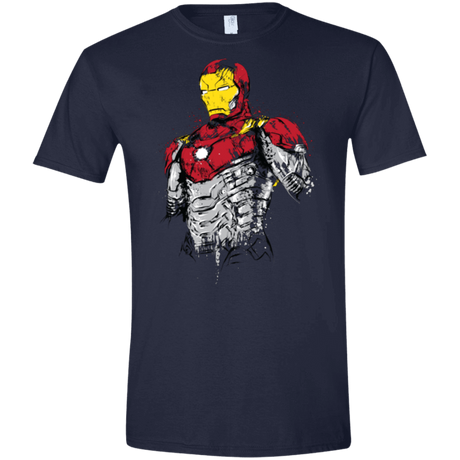 T-Shirts Navy / X-Small Ironman - Mark XLVII Armor Men's Semi-Fitted Softstyle