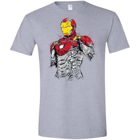 T-Shirts Sport Grey / X-Small Ironman - Mark XLVII Armor Men's Semi-Fitted Softstyle