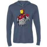 T-Shirts Indigo / X-Small Ironman - Mark XLVII Armor Triblend Long Sleeve Hoodie Tee