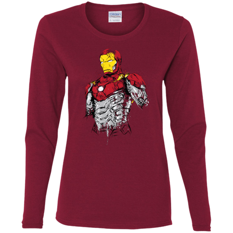 T-Shirts Cardinal / S Ironman - Mark XLVII Armor Women's Long Sleeve T-Shirt