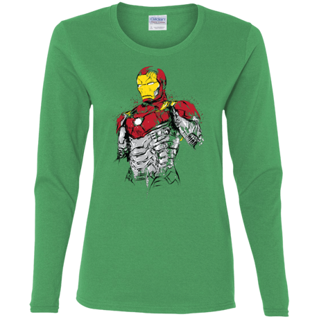 T-Shirts Irish Green / S Ironman - Mark XLVII Armor Women's Long Sleeve T-Shirt