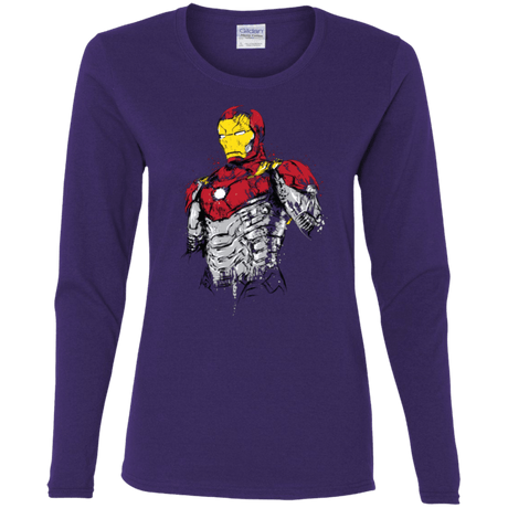 T-Shirts Purple / S Ironman - Mark XLVII Armor Women's Long Sleeve T-Shirt