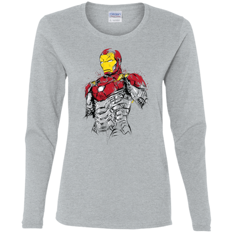 T-Shirts Sport Grey / S Ironman - Mark XLVII Armor Women's Long Sleeve T-Shirt