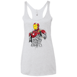 T-Shirts Heather White / X-Small Ironman - Mark XLVII Armor Women's Triblend Racerback Tank