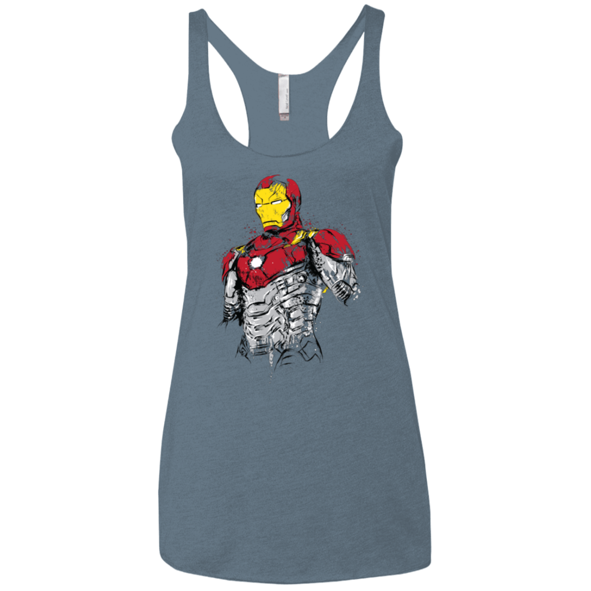T-Shirts Indigo / X-Small Ironman - Mark XLVII Armor Women's Triblend Racerback Tank