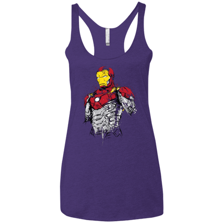 T-Shirts Purple Rush / X-Small Ironman - Mark XLVII Armor Women's Triblend Racerback Tank