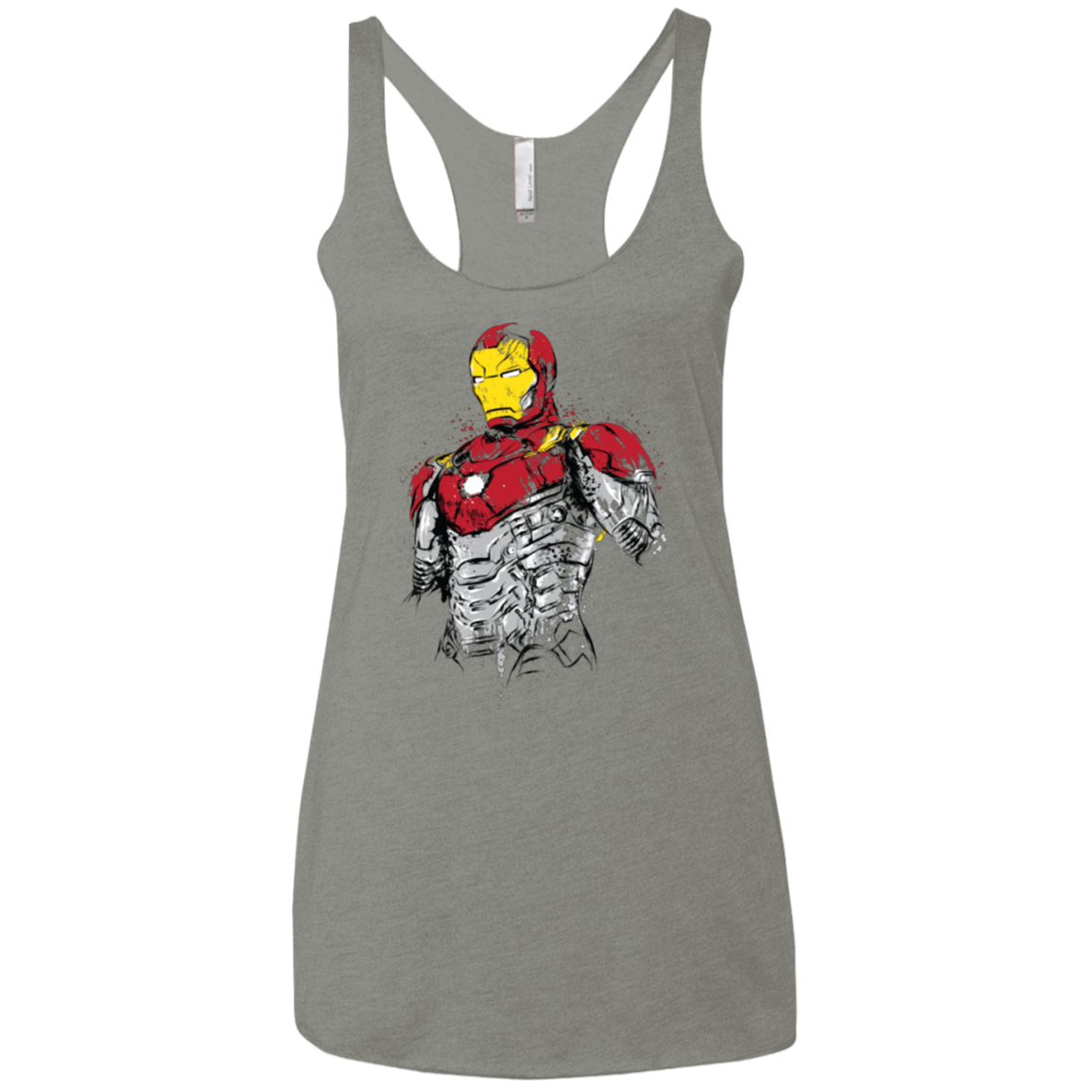 T-Shirts Venetian Grey / X-Small Ironman - Mark XLVII Armor Women's Triblend Racerback Tank
