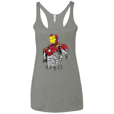 T-Shirts Venetian Grey / X-Small Ironman - Mark XLVII Armor Women's Triblend Racerback Tank